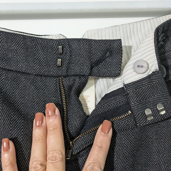 Anthropologie Gray Boot Cut Pants Sz 4 - Picture 5 of 13